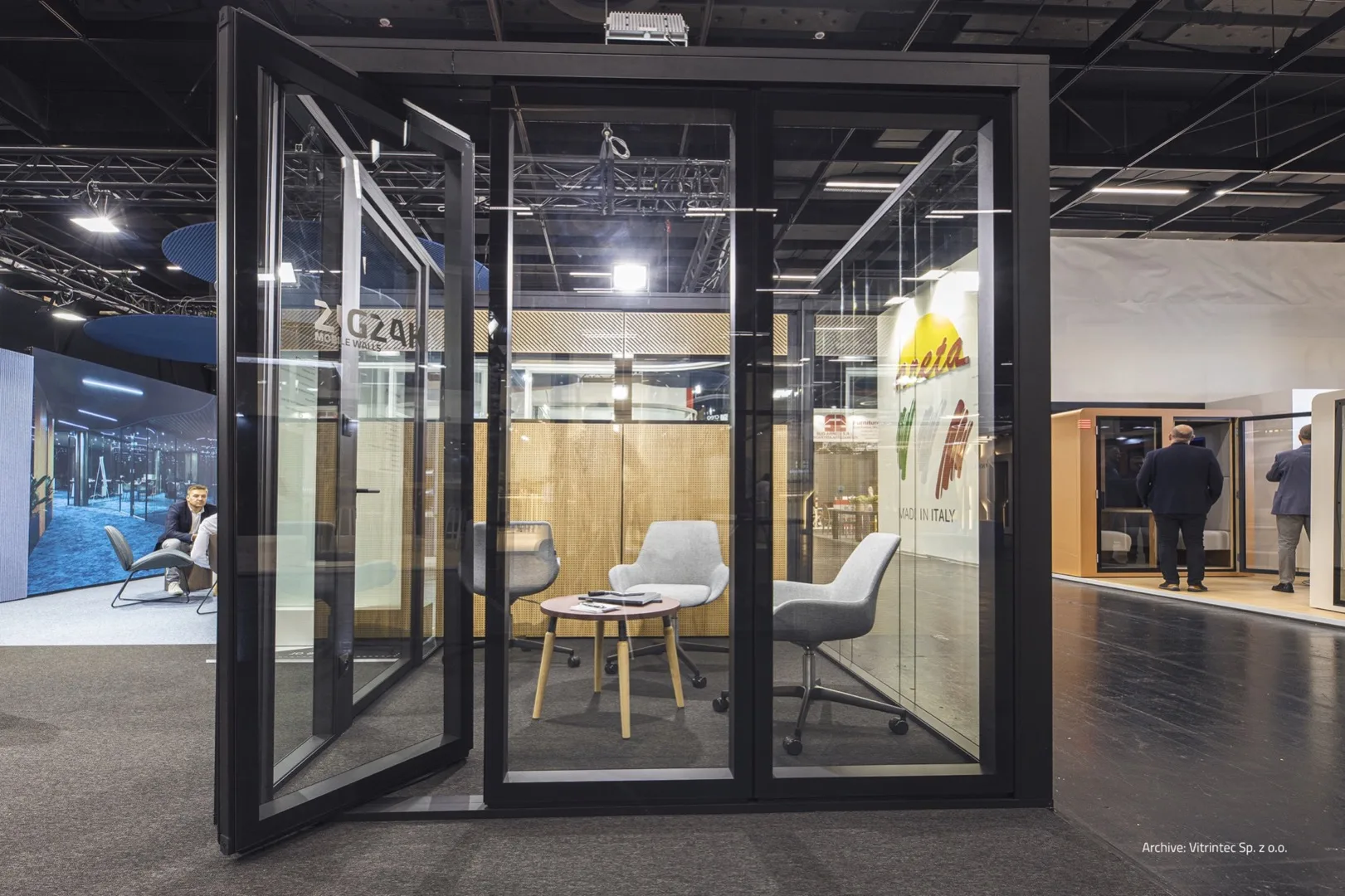 Realizacja ścian mobilnych ZigZak - Orgatec